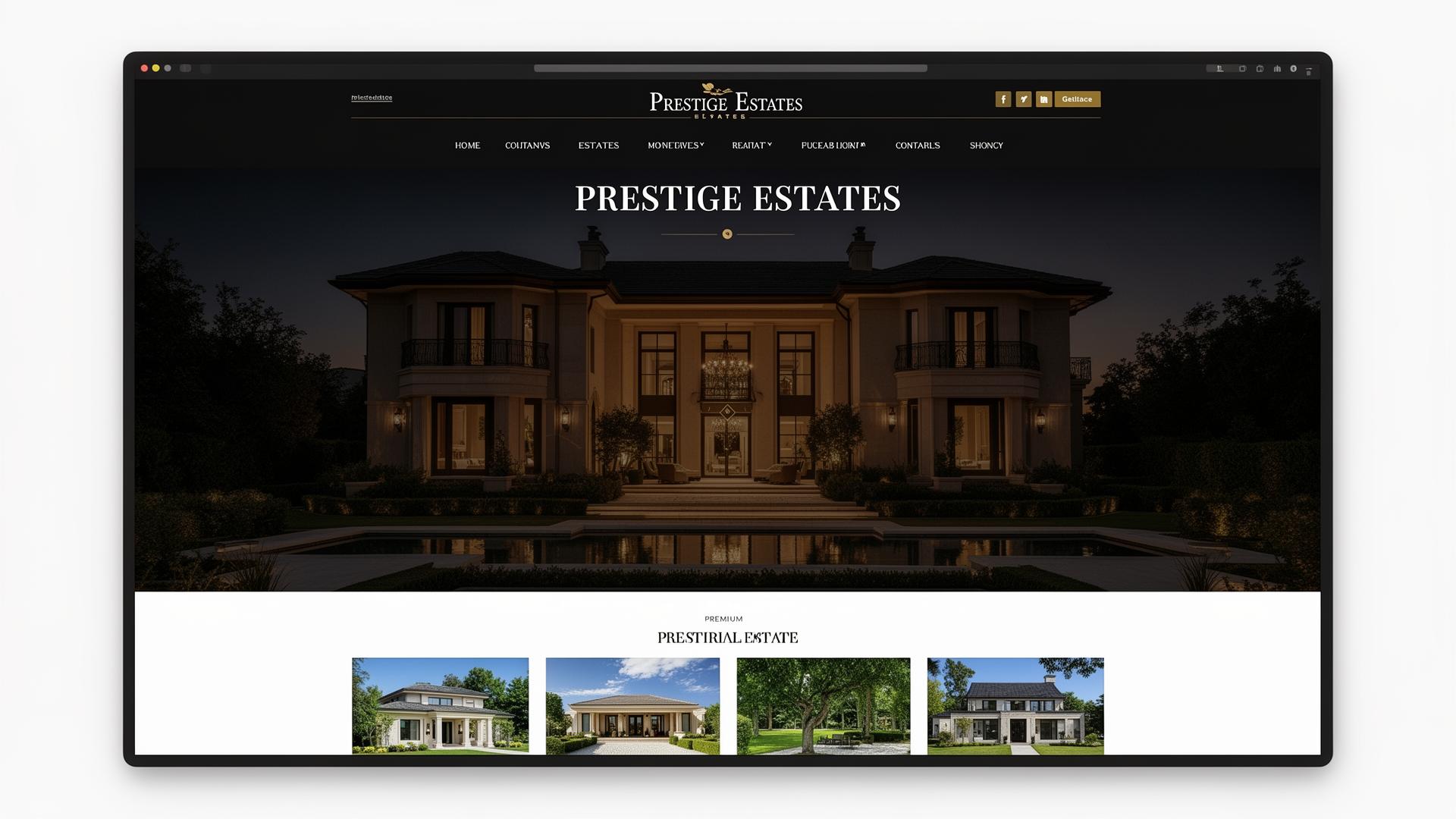 Prestige Estates — Discreet luxury for an ultra-high-end real estate firm